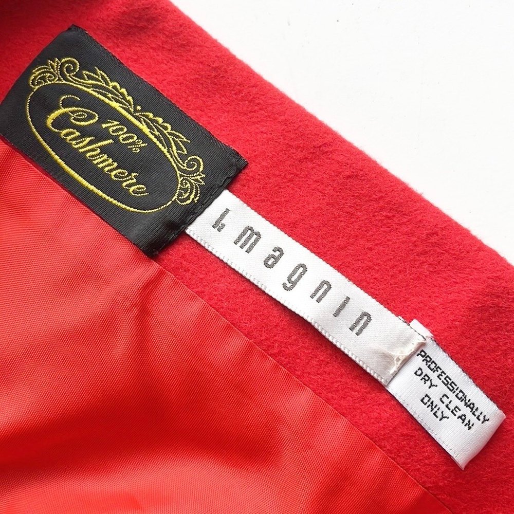 Vintage I. Magnin Cashmere Red Blazer - Picture 8 of 8